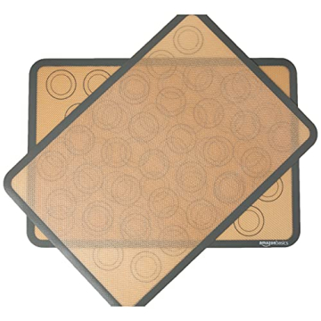 Non-Stick Silicone Baking Mat Set, 2 Pack, 16.5"