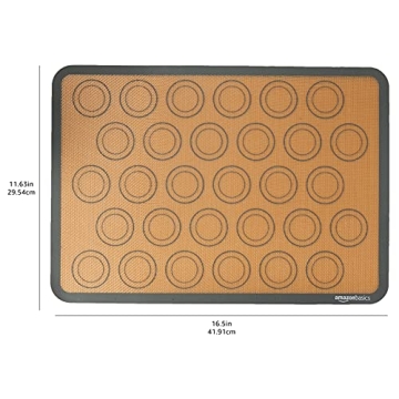 Non-Stick Silicone Baking Mat Set, 2 Pack, 16.5"