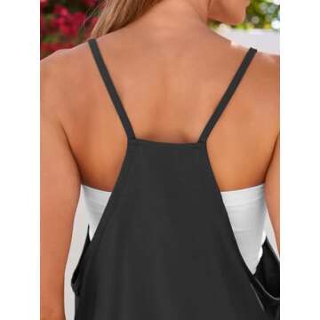 EFAN Jumpsuits for Women Casual Loose Fit Overalls Black Summer Rompers Maternity Trendy Clothes Onesie Jumpers Black M