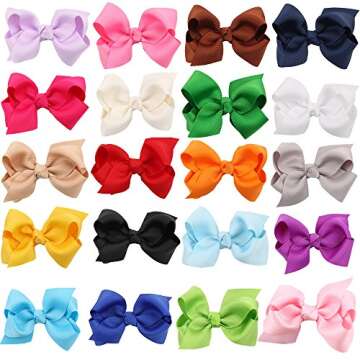 Adorable 2Pcs Baby Girl Hair Clips - ZOONAI Boutique Hair Bows