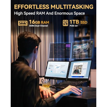 ACEMAGIC X1 Dual Screen Laptop with i7 Processor