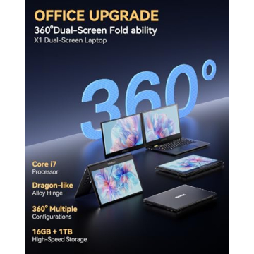 ACEMAGIC X1 Dual Screen Laptop with i7 Processor