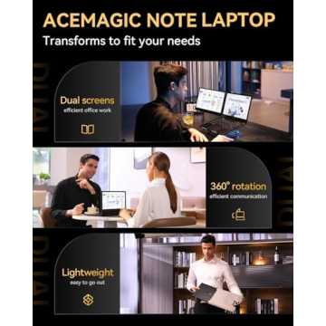 ACEMAGIC X1 Dual Screen Laptop with i7 Processor