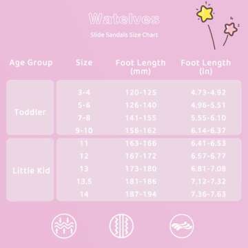 WateLves Toddler Boys Girls Slides Sandals for Swim Beach Kids Water Shoes Casual Slippers (Fishscale/Rainbow-30/31)