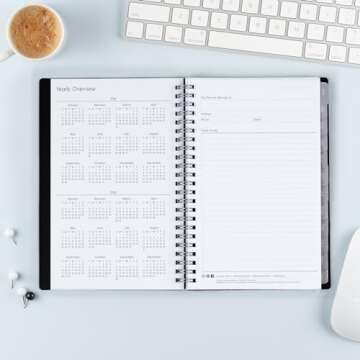 Blue Sky 2024 Weekly and Monthly Planner, January - December, 5" x 8", Flexible Cover, Wirebound, Enterprise (144726)