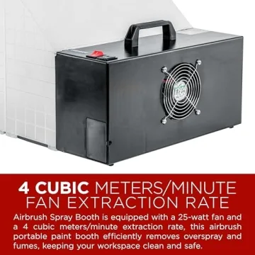 Master Airbrush Lighted Portable Spray Paint Booth