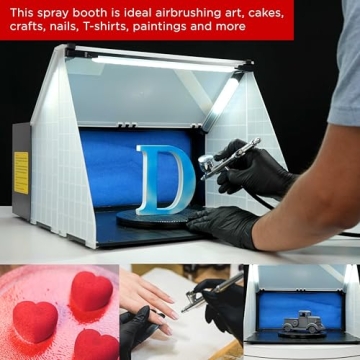 Master Airbrush Lighted Portable Spray Paint Booth
