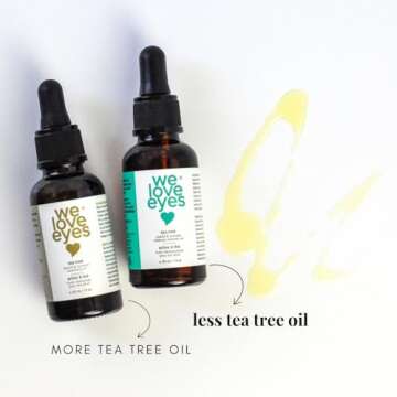 All Natural Tea Tree Eye Makeup Remover Oil - Gentle & Effective