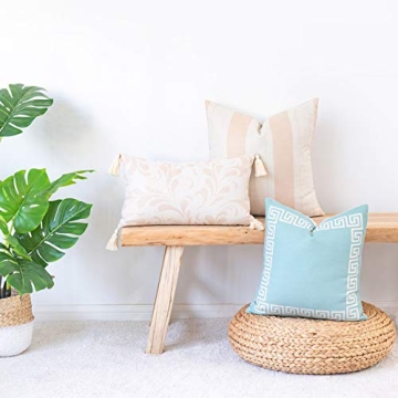 Hofdeco Coastal Decorative Throw Pillow Cover 18"x18"