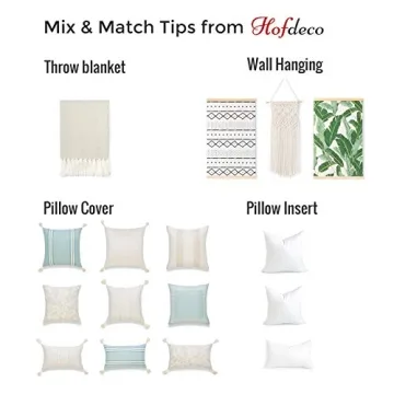 Hofdeco Coastal Decorative Throw Pillow Cover 18"x18"