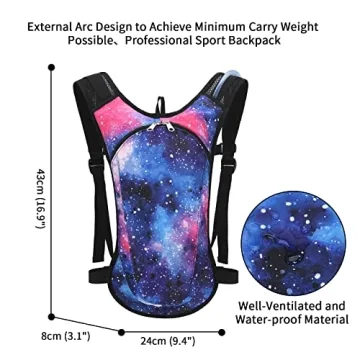 Roptat Hydration Backpack with 2L Bladder for Outdoor Fun