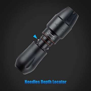 Mast Tattoo Kit Tour Pro Tattoo Gun Tattoo Power Supply Rotary Pen Machine Kit 20 Pieces Tattoo Cartridge Needles (Tour Pro Kit)