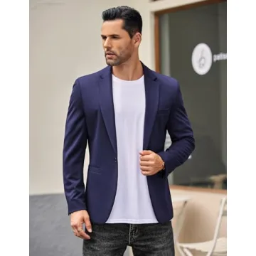 COOFANDY Men's Casual Knit Blazer - Stylish Comfort