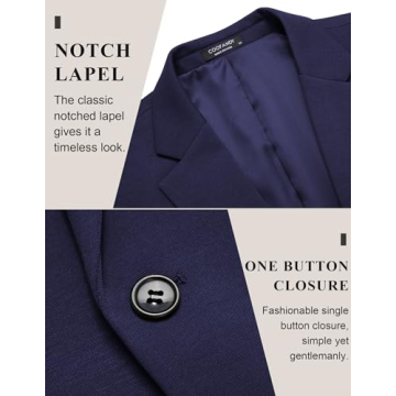 COOFANDY Men's Casual Knit Blazer - Stylish Comfort