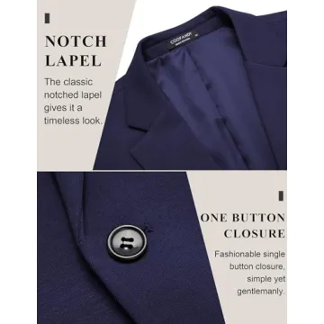 COOFANDY Men's Casual Knit Blazer - Stylish Comfort