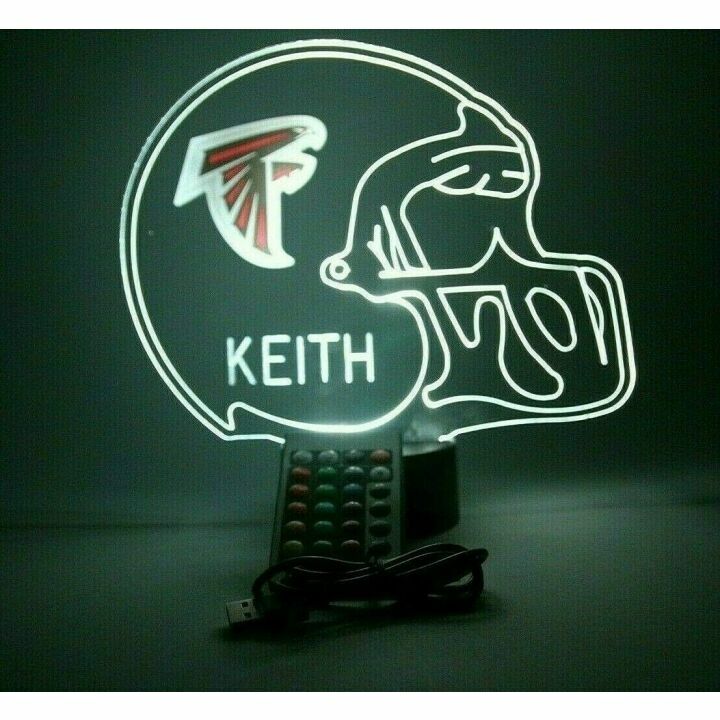 Custom Pro Football Helmet LED Night Light