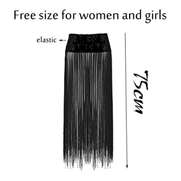 REETAN Latin Sequin Skirt for Festive Nights and Parties