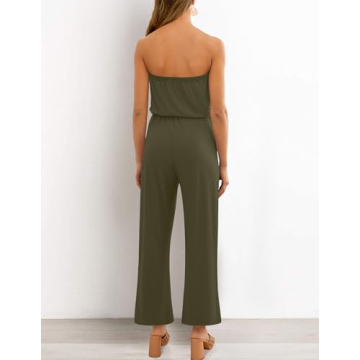 ZESICA Women's Off Shoulder Jumpsuit for Stylish Comfort