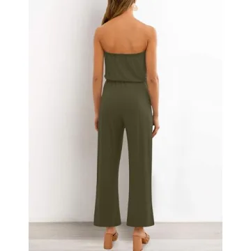 ZESICA Women's Off Shoulder Jumpsuit for Stylish Comfort