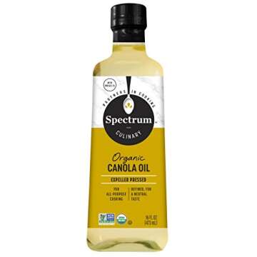 Spectrum Culinary Organic Canola Oil, Non-GMO, Versatile Culinary Use