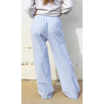 Comfortable Yiulangde Striped Lounge Pants with Pockets