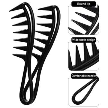 Sieral 4 Pcs Hair Comb Styling Set - Essential for Everyone