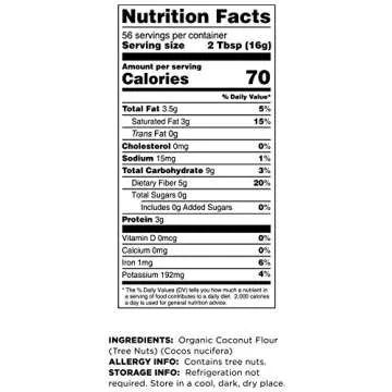 Terrasoul Superfoods Organic Coconut Flour, 6 Lbs (3 Pack) - Gluten-Free | Unrefined | Fine Texture | Premium Quality