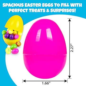 150 Plastic Easter Eggs for Kids - Perfect for Egg Hunts