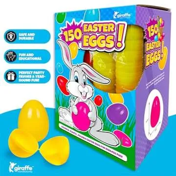 150 Plastic Easter Eggs for Kids - Perfect for Egg Hunts