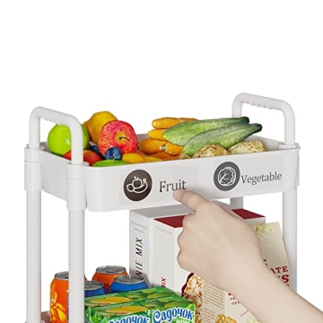 Laiensia 3-Tier Multifunction Storage Cart for Home