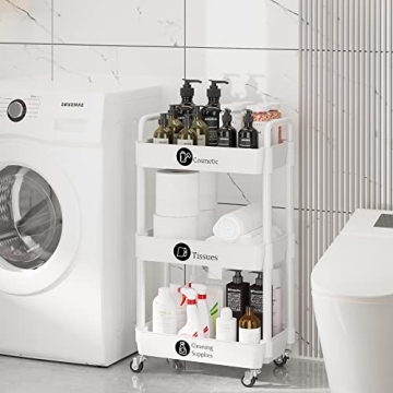 Laiensia 3-Tier Multifunction Storage Cart for Home