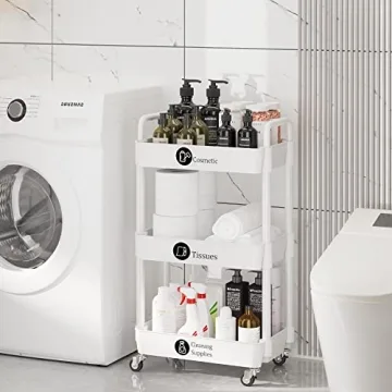 Laiensia 3-Tier Multifunction Storage Cart for Home