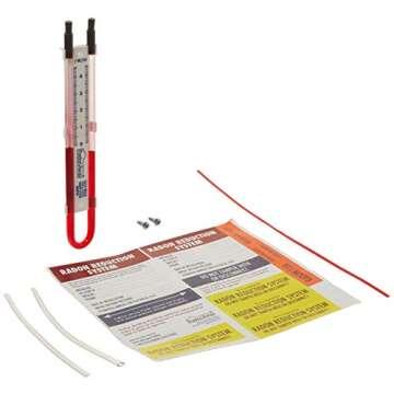RadonAway 50018 Easy Read Manometer - Reliable Air Flow Measurement