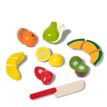 Melissa & Doug Cutting Fruit Set: Wooden Play Food Toys