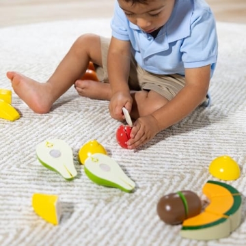 Melissa & Doug Cutting Fruit Set: Wooden Play Food Toys