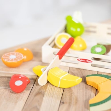 Melissa & Doug Cutting Fruit Set: Wooden Play Food Toys