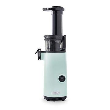 DASH Deluxe Compact Masticating Slow Juicer - Aqua, Perfect for Healthy Juicing & Sorbet Making