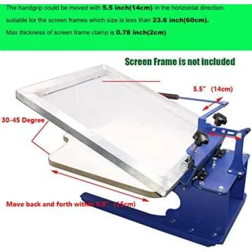 INTBUYING Screen Printing Machine Silk Screen Printing Press 1 Color T-Shirt Press