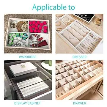 Vlando Miller Stackable 6 Slot Jewelry Organizer, Classic Jewelry Holder Storage Display Case for Drawer or Dresser for Earring Ring Necklace or Cufflinks (Pink, 6 Slot)