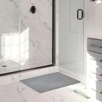 Momo Lifestyle Stone Bath Mat Large Drytomita 32" X 20" Graphite Gray, Diatomaceous Earth Bath Mat, Bathroom Mat Quick Dry, Stone Bath Mats for Bathroom, Absorbent Bath Mat, Bath Stone Mat XL