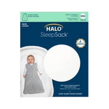 HALO Sleepsack Micro-Fleece Wearable Blanket, XL, Cream