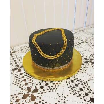 Palksky Diamond Silicone Fondant Chain Mold Purse Bag Cake Decorating Gum Pastry Sugarcraft Chocolate Clay Mould