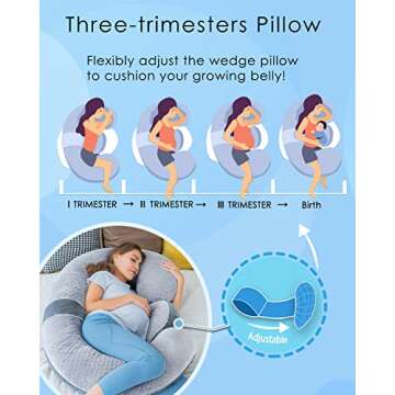 QUEEN ROSE Pregnancy Pillow for Comfortable Sleep