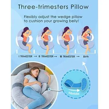QUEEN ROSE Pregnancy Pillow for Comfortable Sleep