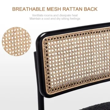 Zesthouse Rattan Dining Chairs Set for Modern Kitchens