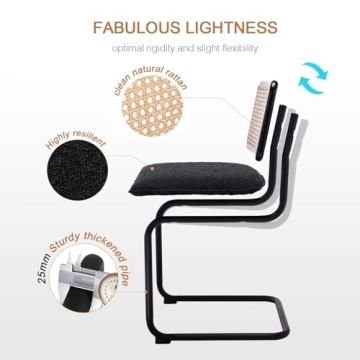 Zesthouse Rattan Dining Chairs Set for Modern Kitchens