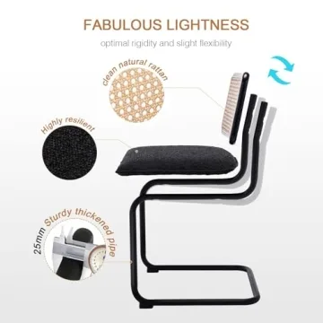 Zesthouse Rattan Dining Chairs Set for Modern Kitchens