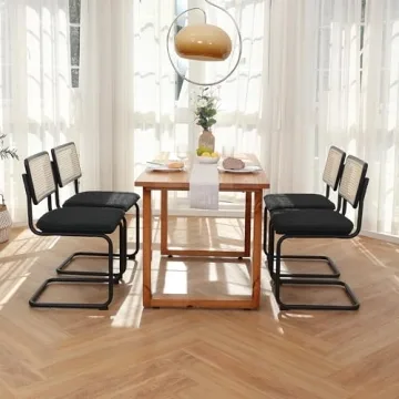 Zesthouse Rattan Dining Chairs Set for Modern Kitchens
