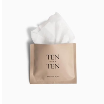 tenoverten Rose Wipes Acetone-Free Nail Polish Remover Cloths