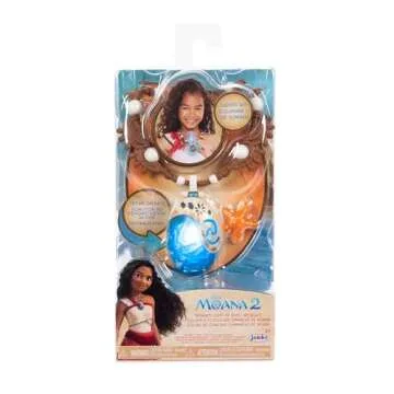 Disney Moana 2 Moana's Necklace Magical Sea Shell Star Light-Up Necklace for Girls Role Play and Dress Up, Officially Licensed, Great Birthday & Holiday Gift